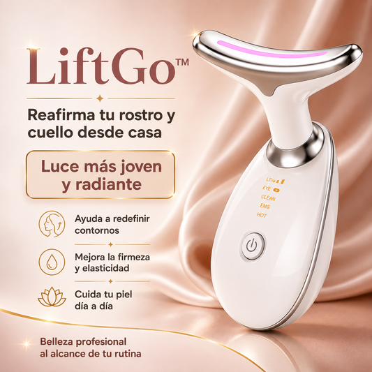LiftGo™ — Masajeador Facial Reafirmante para Rostro y Cuello