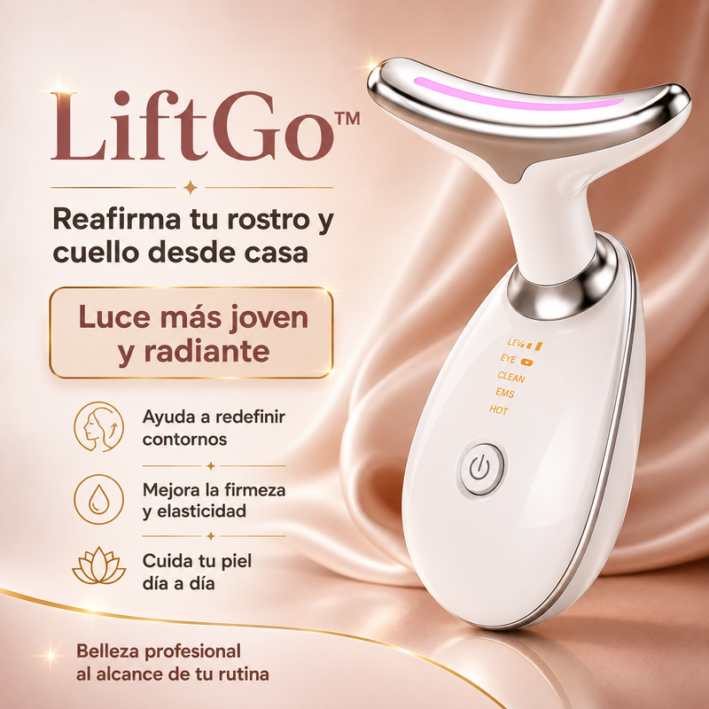 LiftGo™ — Masajeador Facial Reafirmante para Rostro y Cuello