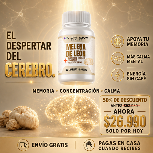 MindShield™ — Melena de León Fortificada 4 en 1
