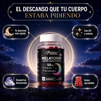 SleepGo™ — Gomitas de Melatonina para Dormir Profundo