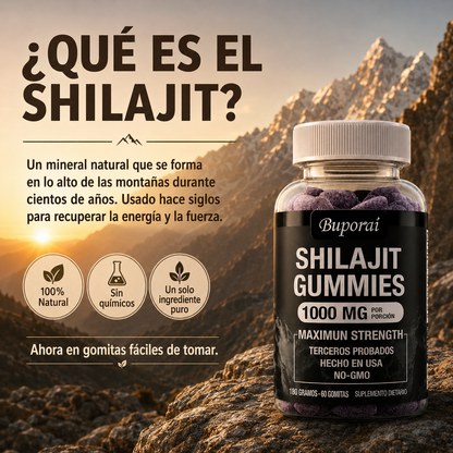 ShilaGo™ — 2x1 Shilajit Puro del Himalaya en Gomitas