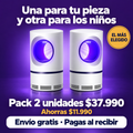 Pack de 2 lámparas AdiósZancudo, el más elegido
