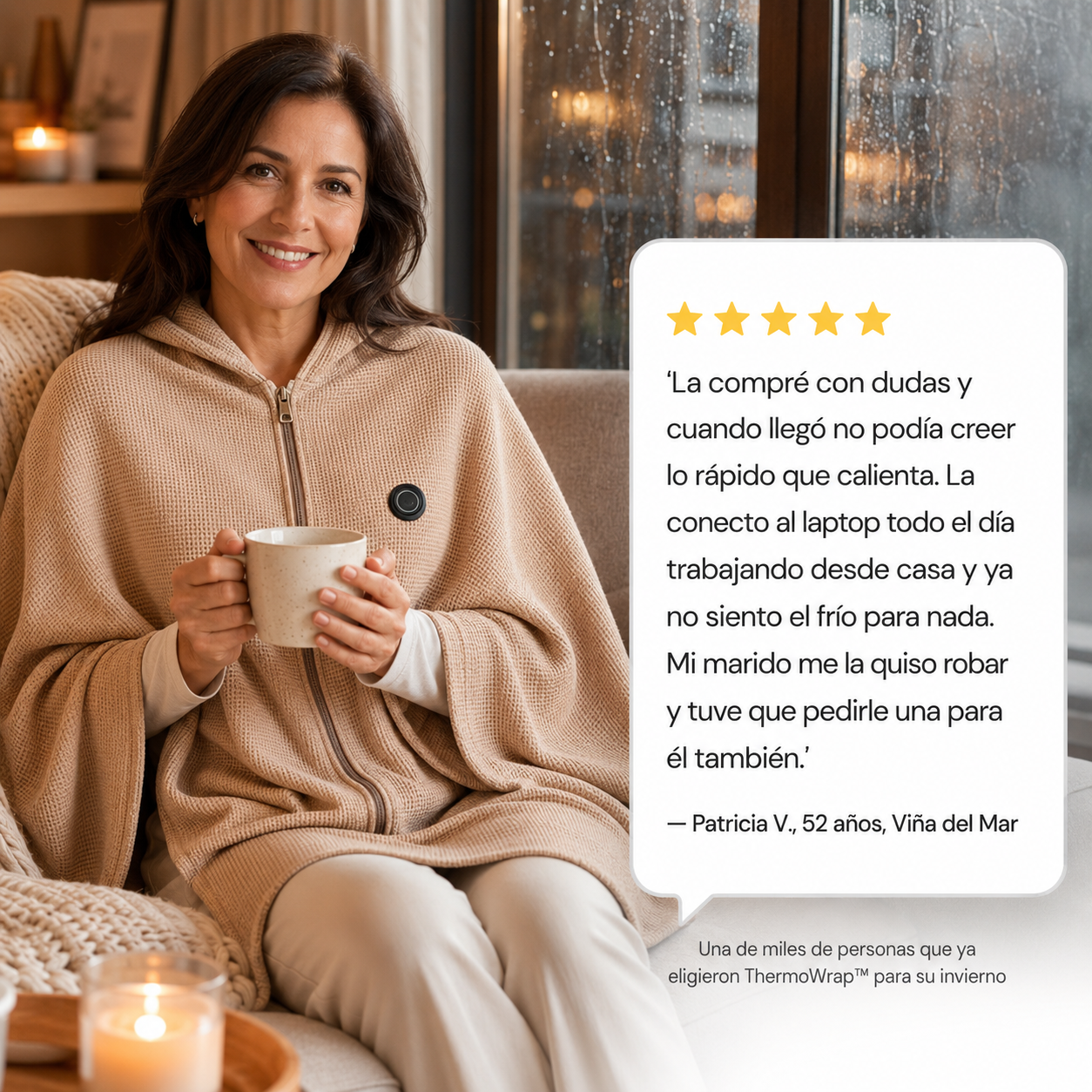 ThermoWrap™ — Manta Calefactora Eléctrica USB 4 en 1