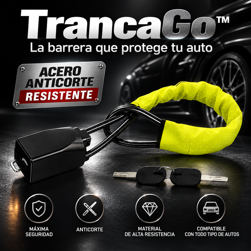 TrancaGo™ — Traba Antirrobo de Volante y Cinturón
