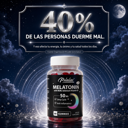 SleepGo™ — Gomitas de Melatonina para Dormir Profundo