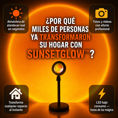 SunsetGlow™ — Lámpara Proyectora Efecto Atardecer 360°