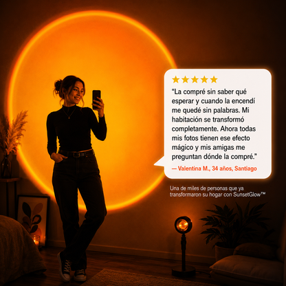 SunsetGlow™ — Lámpara Proyectora Efecto Atardecer 360°