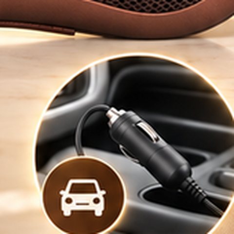 Adaptador de AlivioMax conectado al encendedor del auto